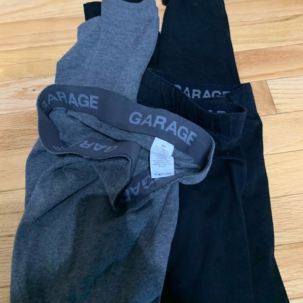 Garage thick waistband grey and black leggings